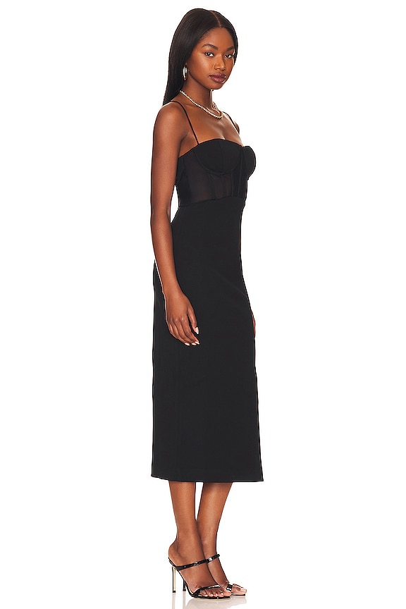 view 2 of 3 VESTIDO JASLYNN in Black