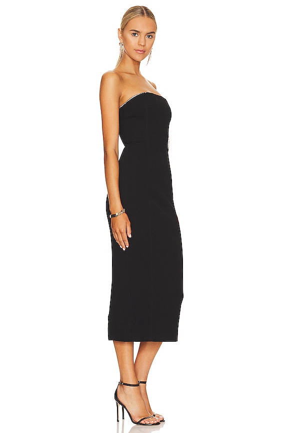 view 2 of 5 Azzurra Bonded Crepe Dress in Black