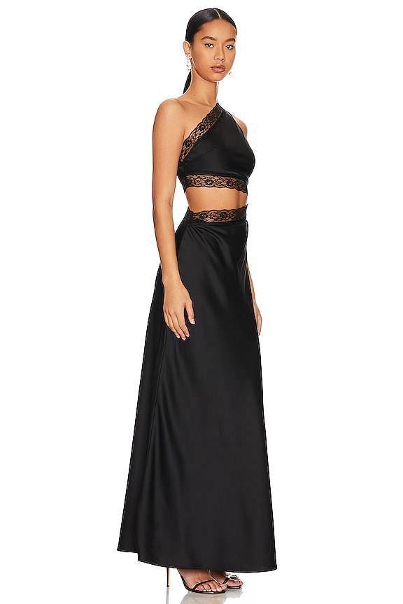 view 2 of 3 VESTIDO MIDI JILLIAN in Black