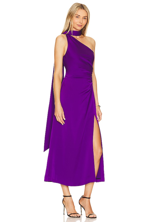 view 2 of 3 ROBE MI-LONGUE ESTRA in Prism Violet