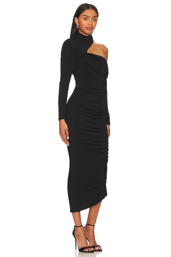 view 2 of 3 CLOTILDE 미디 원피스 in Black