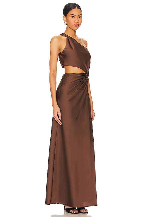 view 2 of 4 Kristin Gown in Umber Brown