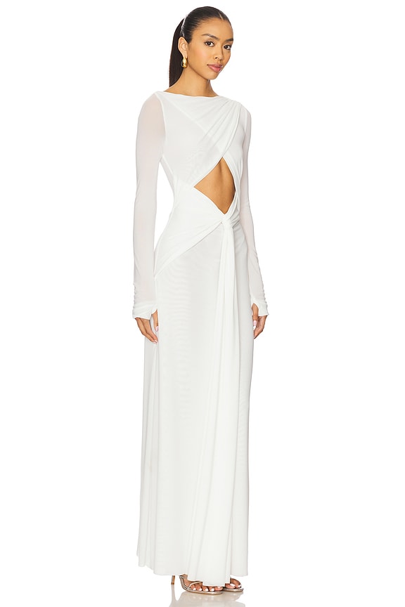 view 2 of 3 The Transit Mesh Dress in Ivory
