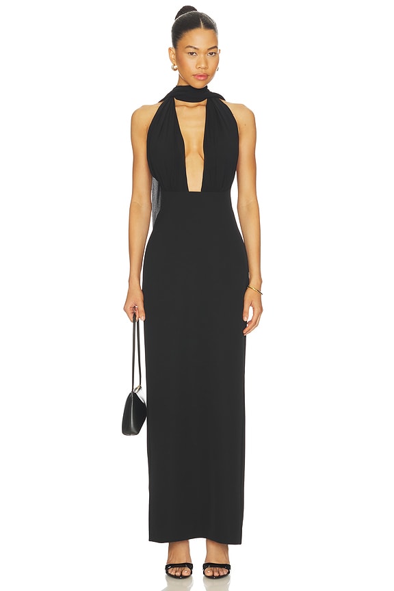 view 2 of 3 The Capezza Silk Dress in Black