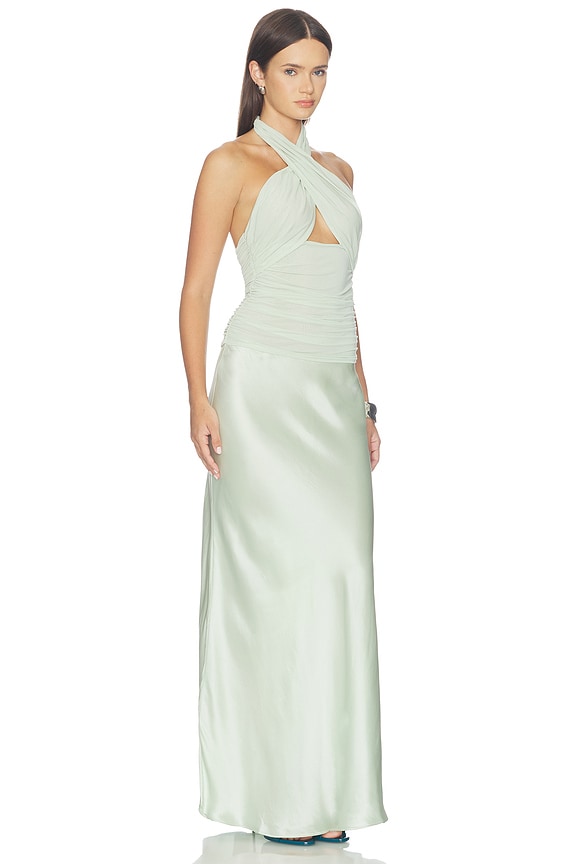 view 2 of 3 The Nyx Contrast Dress in Pistachio