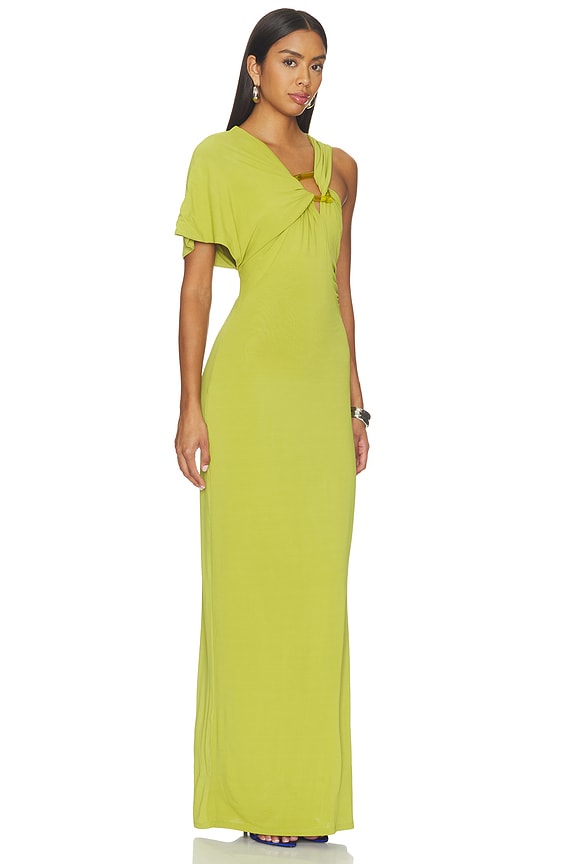 view 2 of 4 Ona Asymmetrical Dress in Matcha