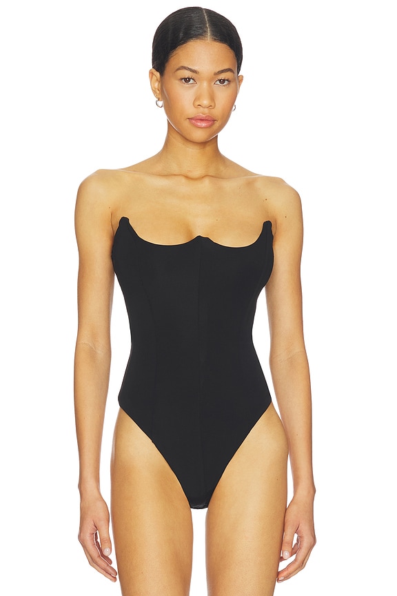 view 2 of 5 The Avatus Jersey Bodysuit in Black