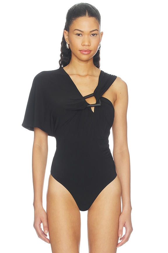 view 2 of 6 Ona Jersey Body Suit in Black