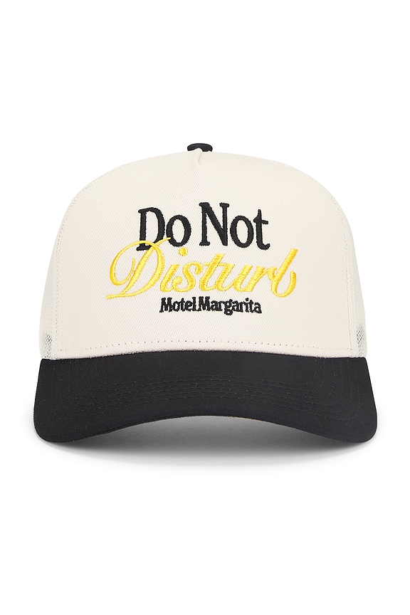 view 2 of 3 Do Not Disturb Snapback in Bone & Black