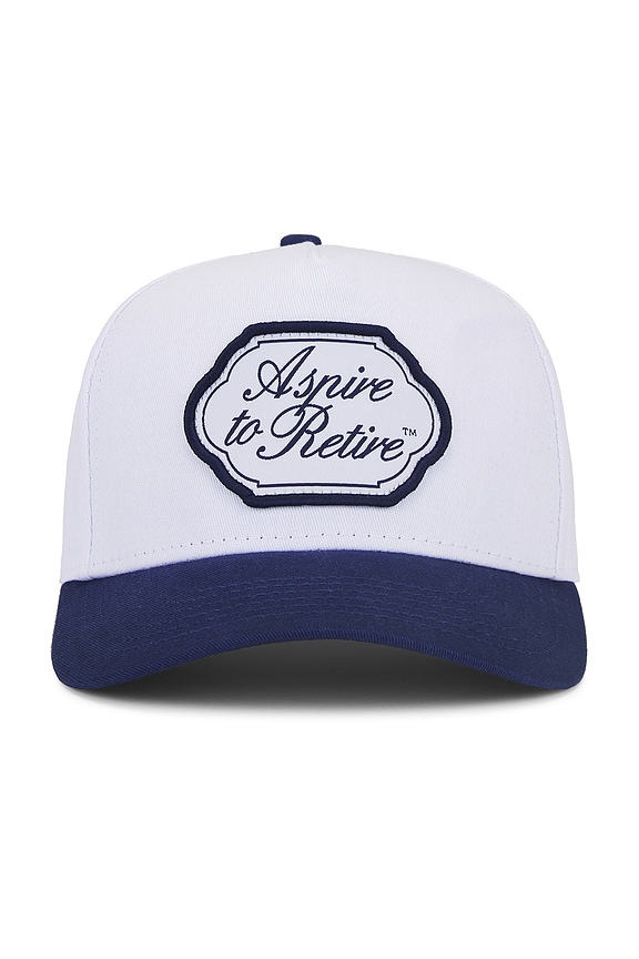view 2 of 3 Crest Snapback in White & Navy