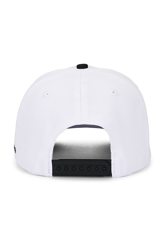 view 2 of 3 Quit Your Job Snapback Hat in White & Black