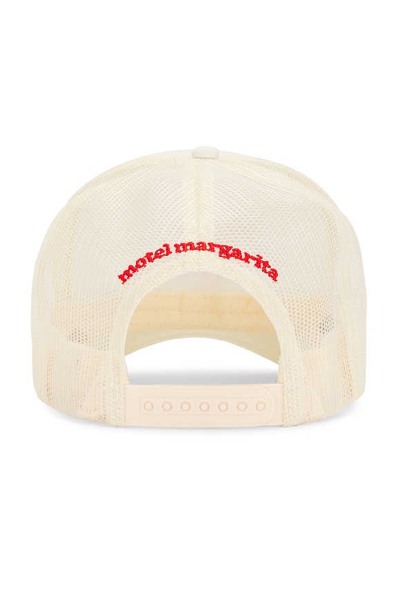 view 2 of 3 Aspire Script Trucker Hat in Bone