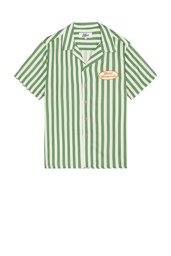 view 2 of 4 РУБАШКА С ЗАСТЁЖКОЙ НА ПУГОВИЦАХ CABANA in Bone & Forest