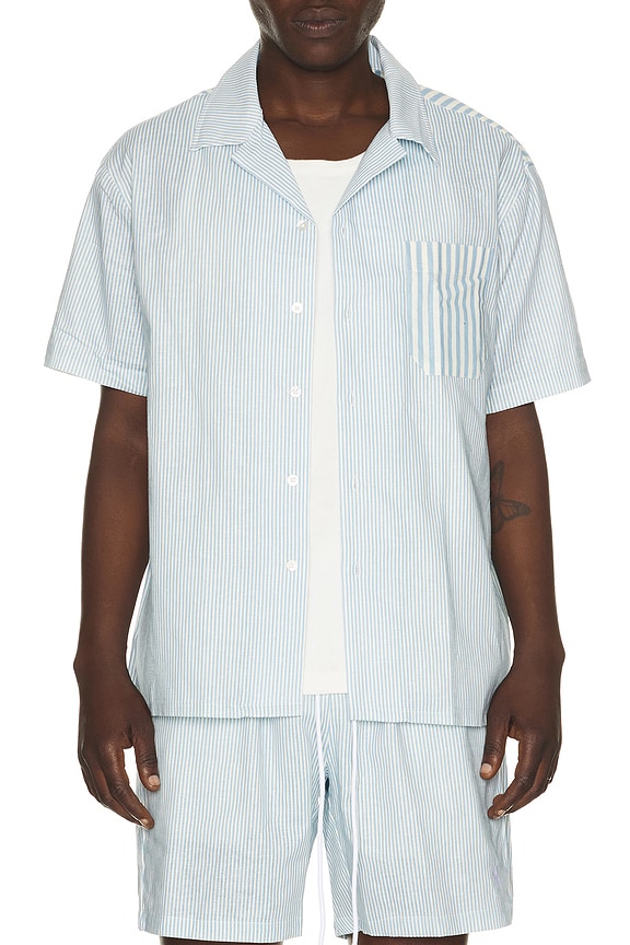 view 1 of 5 CAMISA in Denim & White