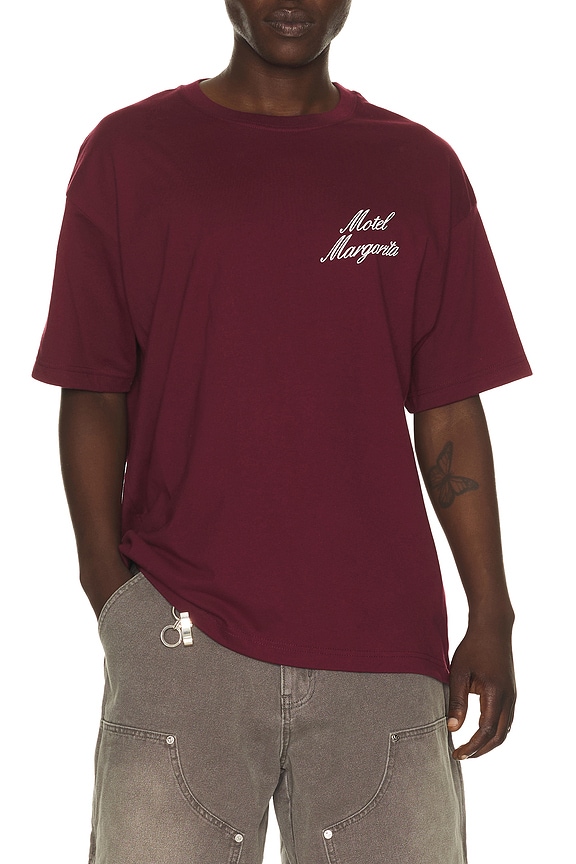 view 2 of 4 T-SHIRT in Merlot