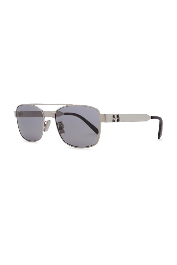 view 2 of 3 Rectangle Sunglasses in Silver