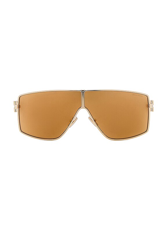 view 1 of 3 Shield Sunglasses in Gold