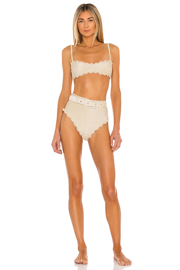 view 1 of 4 Claudia Bikini Set in Gold