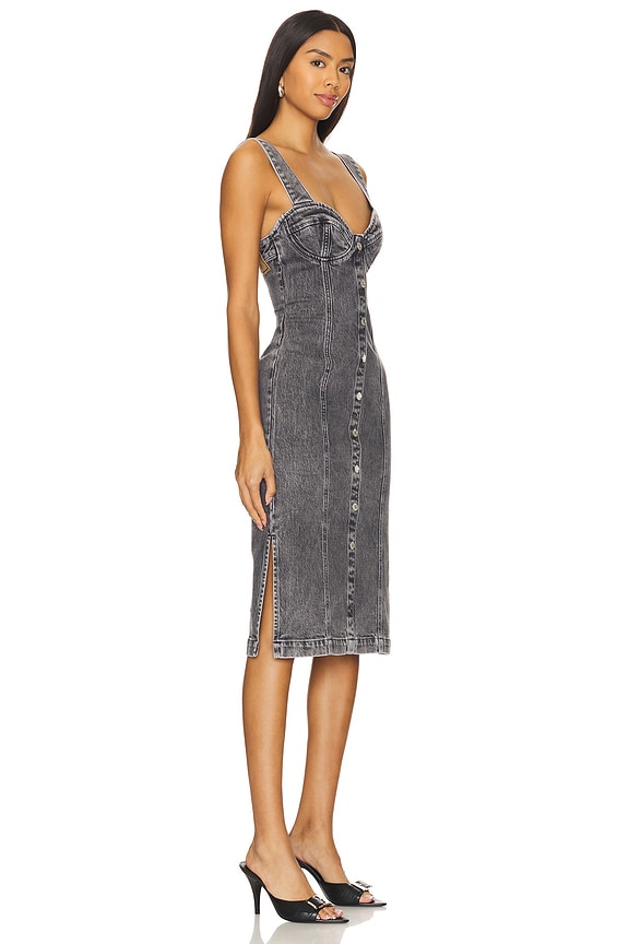 view 2 of 4 Stretch Denim Dress in Multi Grey