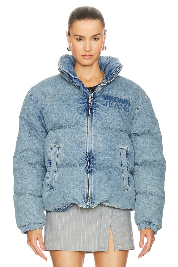 view 2 of 5 Puffer Jacket in Multi Light Blue