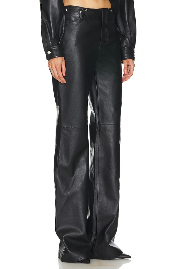 view 2 of 5 PANTALONES CUERO in Black