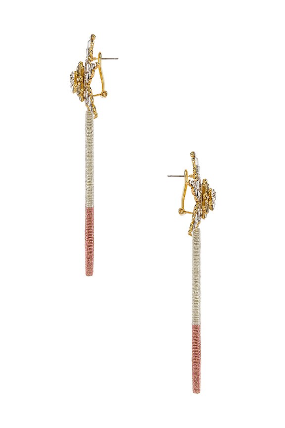 view 2 of 3 Desideria Earrings in Silver & Pink