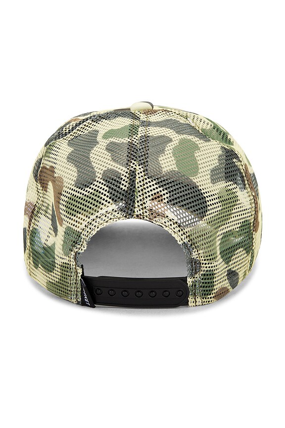 view 2 of 2 Smiley Camo Trucker Hat in Woodland