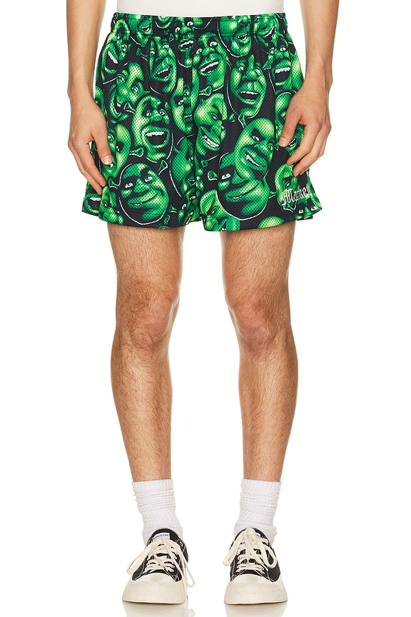 view 1 of 5 x Shrek All Over Print Mesh Shorts in Multi