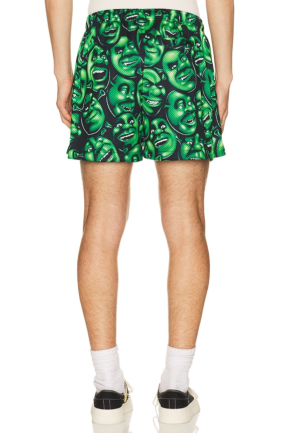 view 2 of 5 x Shrek All Over Print Mesh Shorts in Multi