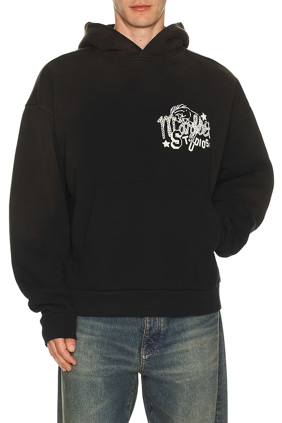 view 2 of 5 SWEAT À CAPUCHE OLD WEST STUDIOS in Pirate Black