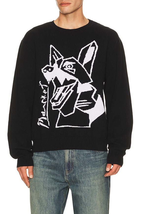 view 1 of 4 Cubism Beware Knit Sweater in Black