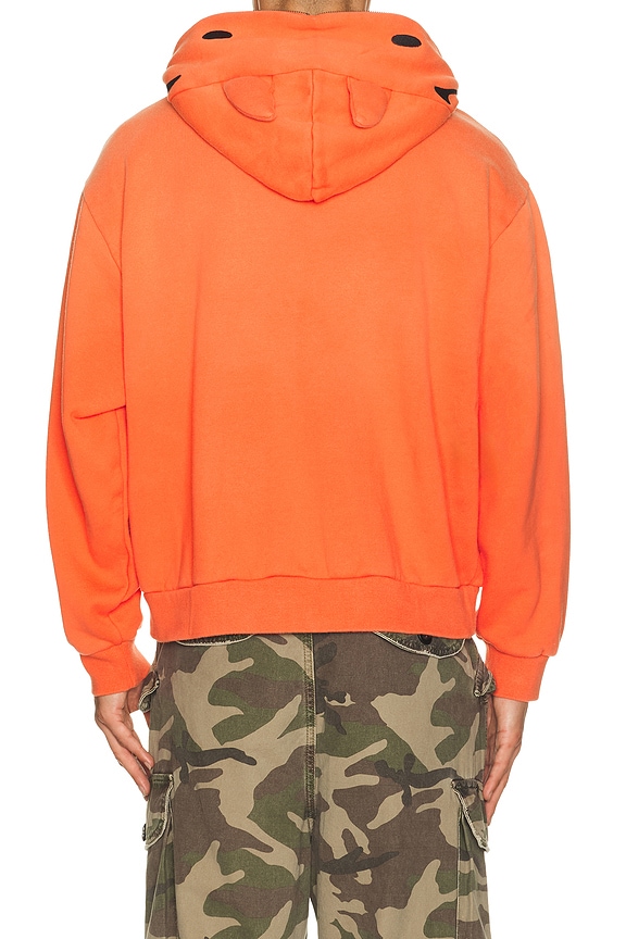 view 2 of 4 Smiley Devil Full Zip Hoodie in Red