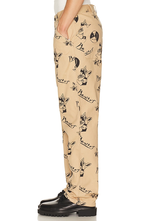 view 2 of 5 Smiley Cubism Double Knee Pant in Khaki