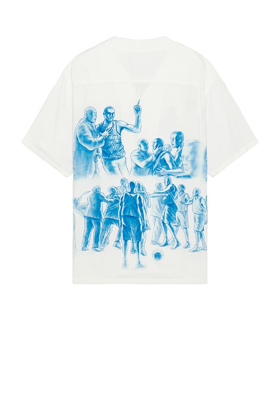 view 2 of 3 Malice Palace Camp Shirt in White