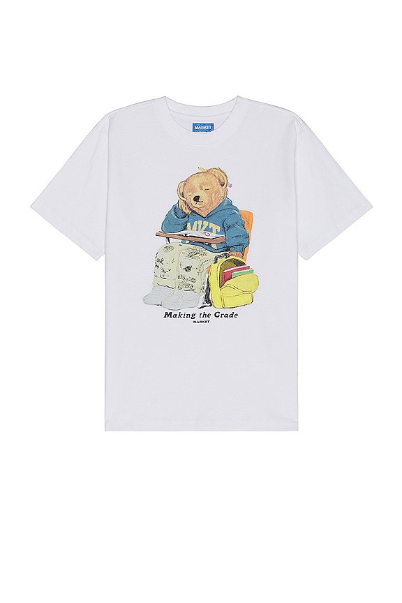 view 1 of 3 Making The Grade Bear T-shirt in White