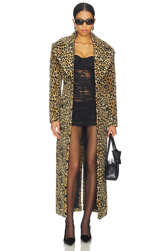 view 1 of 5 코트 in Leopard