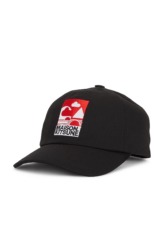 view 2 of 4 Red Anthony Burrill 6P Cap in Black