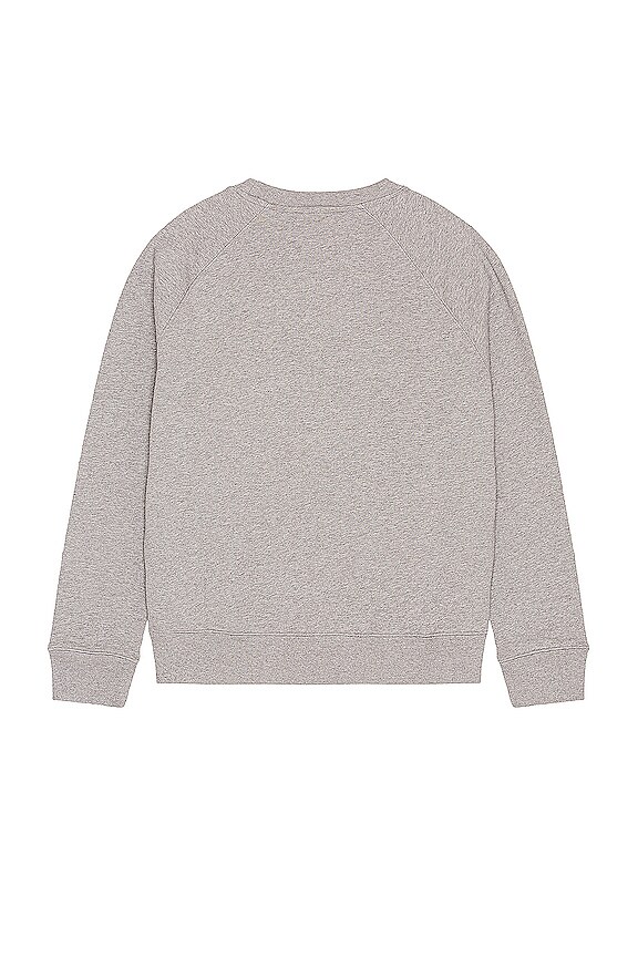 view 2 of 3 Fox Stamp Clean Sweatshirt in Grey Melange