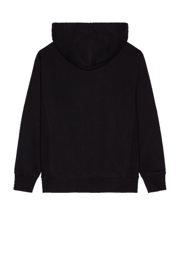 view 2 of 3 Mini Handwriting Loose Hoodie in Black