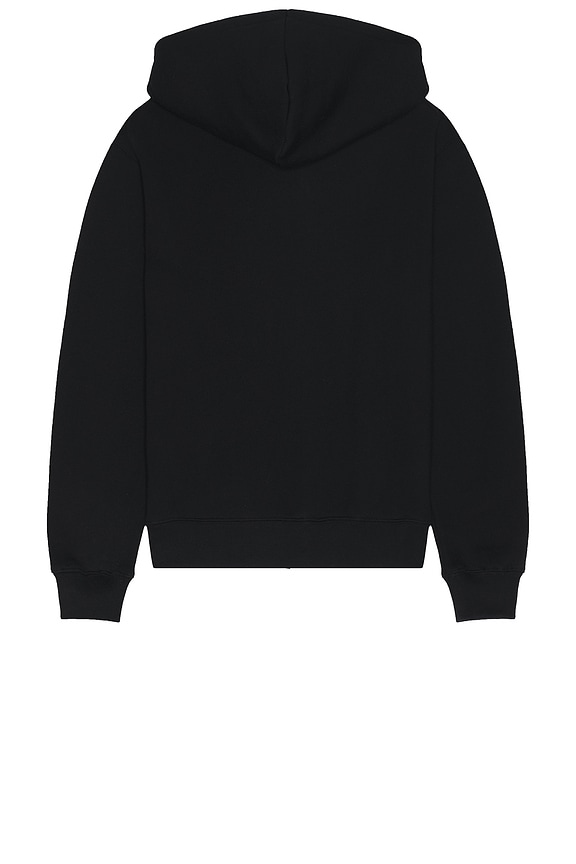 view 2 of 4 Handwriting Comfort Zipped Hoodie in Black & White