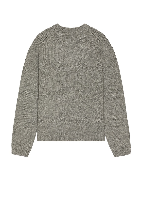 view 2 of 4 Dressed Fox Intarsia Sweater in Medium Grey Melange
