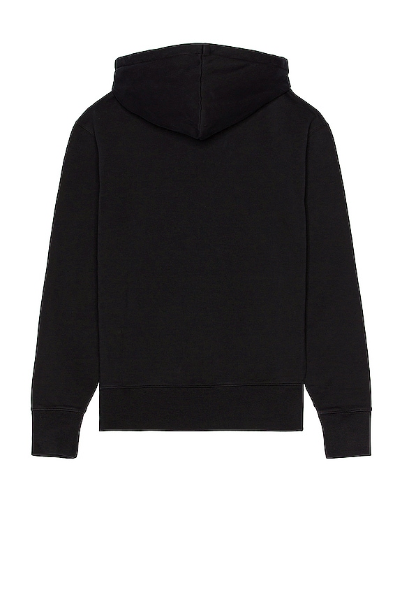 view 2 of 3 Grey Fox Head Patch Classic Hoodie in Black