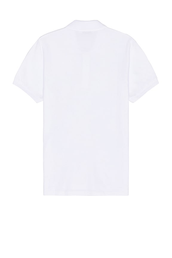 view 2 of 4 Tricolor Fox Patch Polo in White