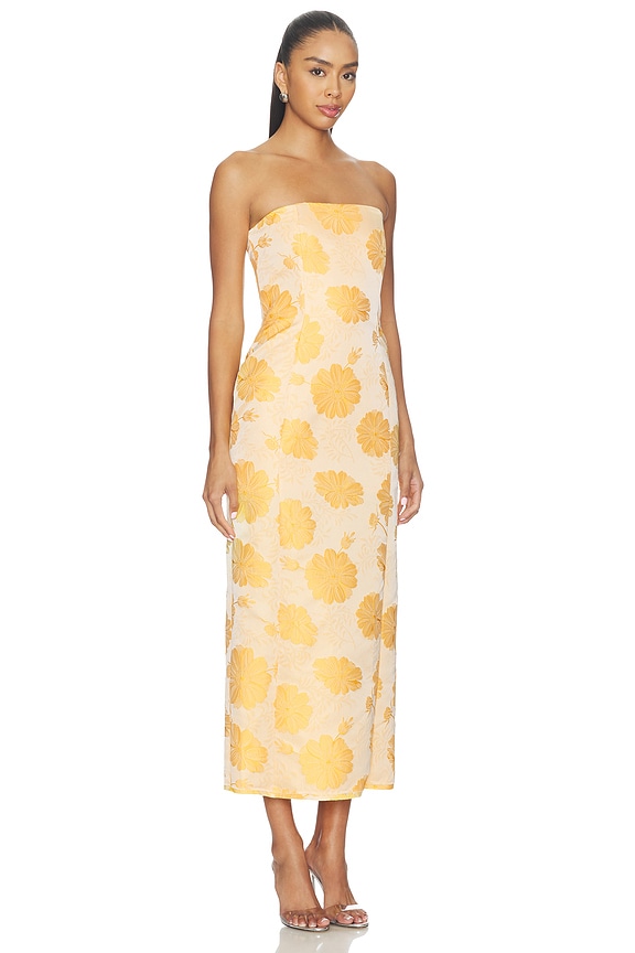 view 2 of 4 VESTIDO MIDI in Yellow