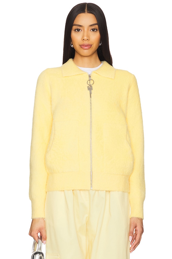 view 2 of 6 Zip Up Cardigan in Yellow