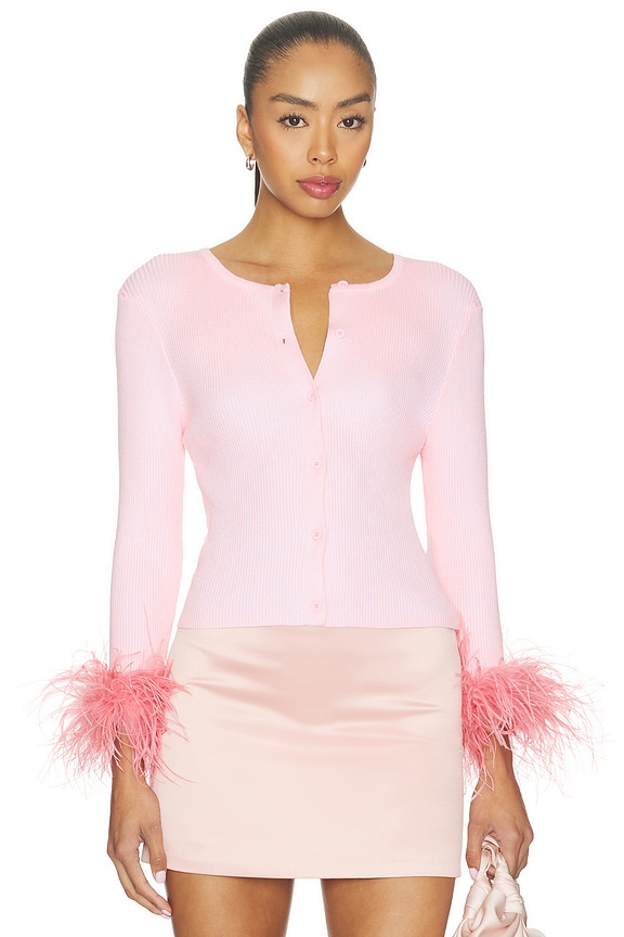 view 1 of 4 GILET CARDIGAN in Pink
