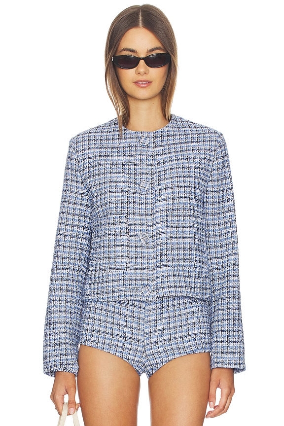 view 2 of 6 CHAQUETA TWEED in Baby Blue