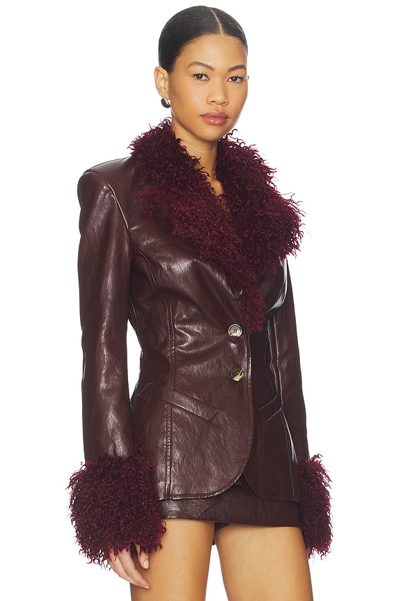 view 2 of 4 VESTE in Maroon