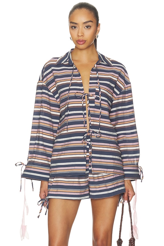 view 1 of 5 CAMISA in Stripes Blue