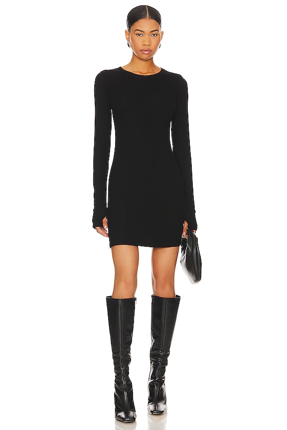 Michael Lauren Randolph Mini Dress in Black | REVOLVE